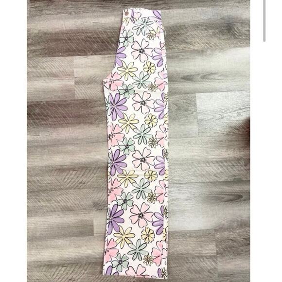 Hippie Boho Cottage core HIGH RISE Floral denim flare jeans Small - Picture 1 of 9